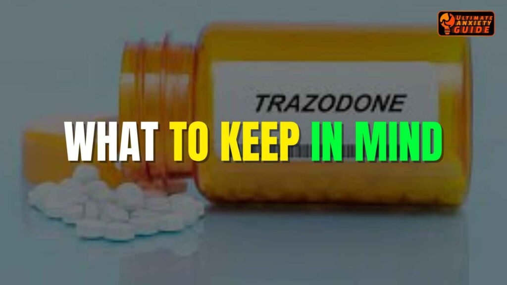 Trazadone Dosage What to Keep in Mind