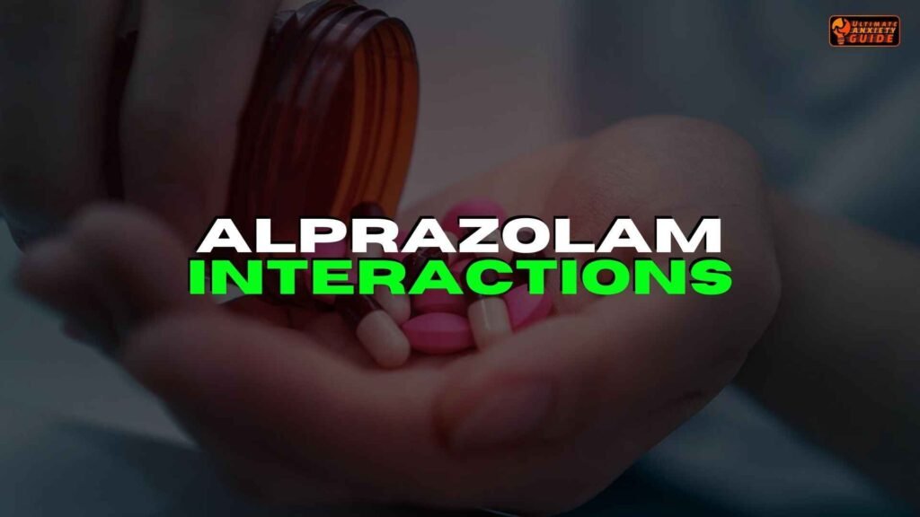 Interactions of alprazolam for sleep